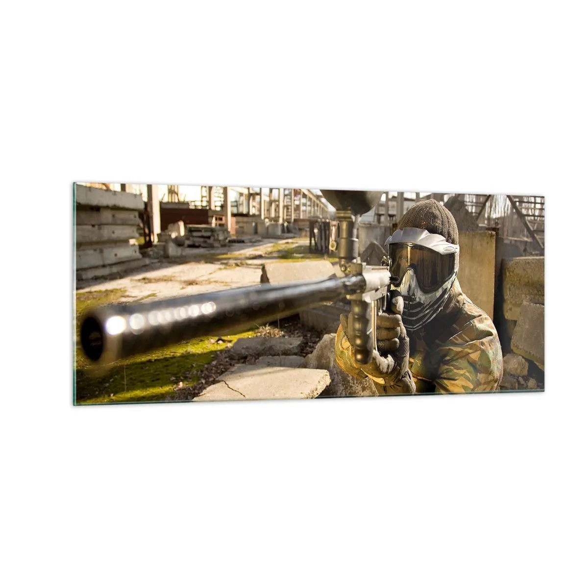 Obraz na skle - I vy můžete být hrdinou - 100x40 cm