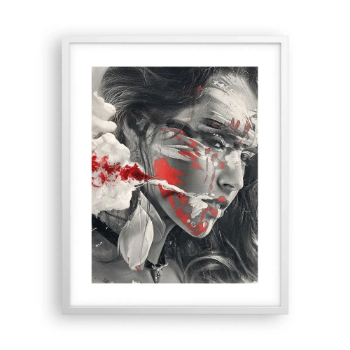 Plakát v bílém rámu - Ve spárech absurdity - 40x50 cm