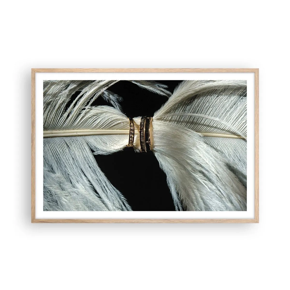 Plakát v rámu světlý dub - …a neopustím tě…. - 91x61 cm