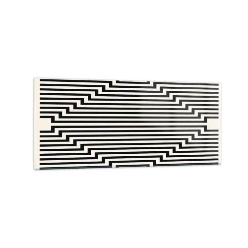 Obraz na skle - Geometrická iluze - 120x50 cm