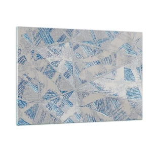 Obraz na skle - V šedomodrém labyrintu - 120x80 cm