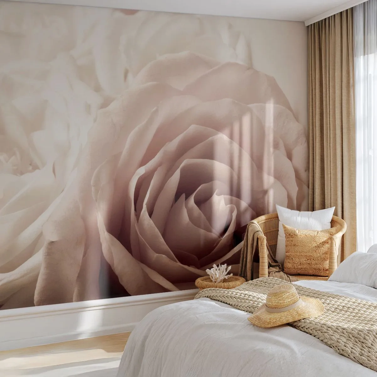 Fototapeta Standard Eco - V srdci růže - Růže, Květiny, Romantický - 250x175 cm