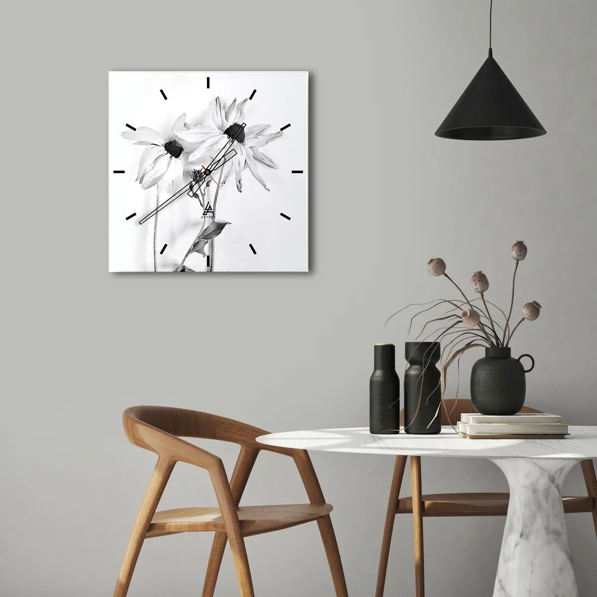 Nástěnné hodiny - Nikdo nechce být sám - 40x40 cm