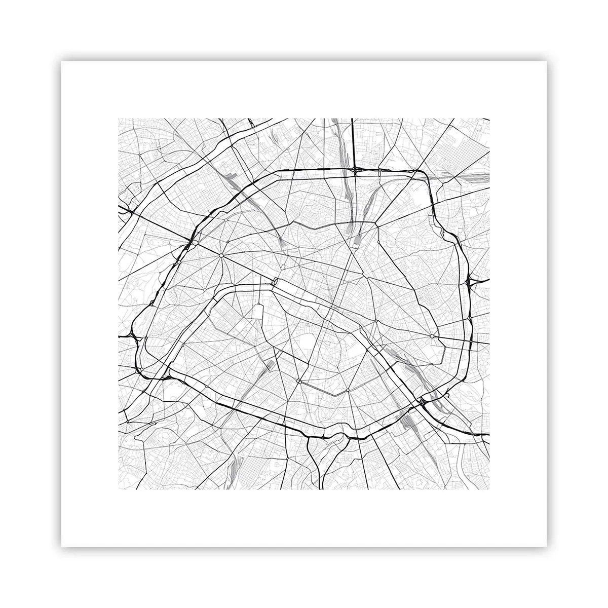 Plakát - Květ Paříže - 30x30 cm