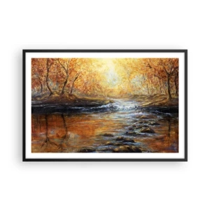 Plakát v černém rámu - Zlatý potok - 91x61 cm