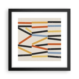 Plakát v černém rámu - Kompozice na úrovni - 30x30 cm