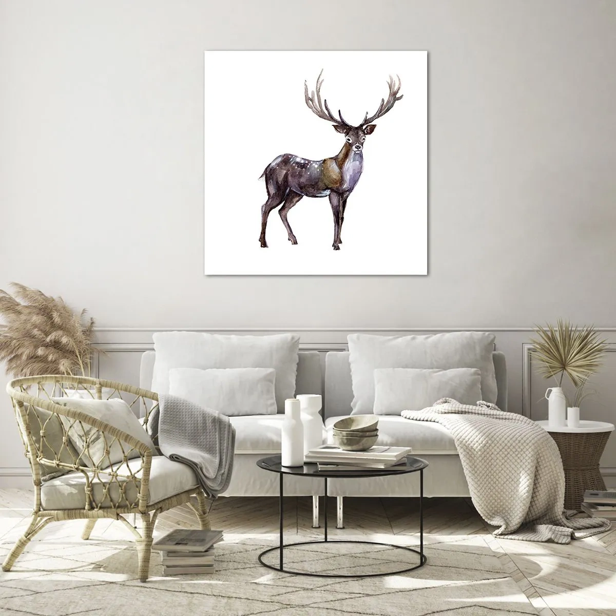 Obraz na skle - Král půlnoční pouště - 60x60 cm
