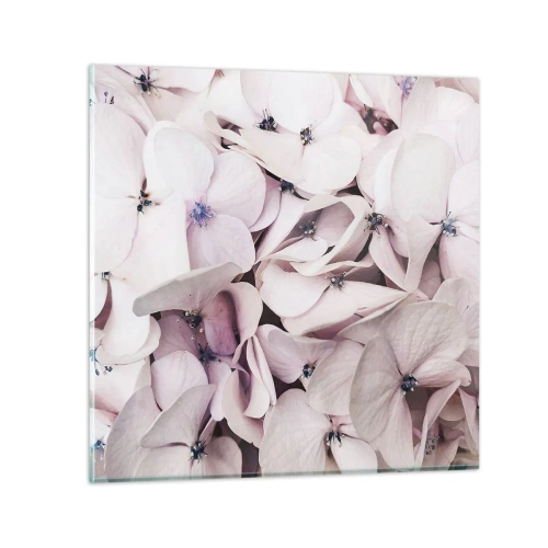 Obraz na skle - V záplavě květin - 40x40 cm