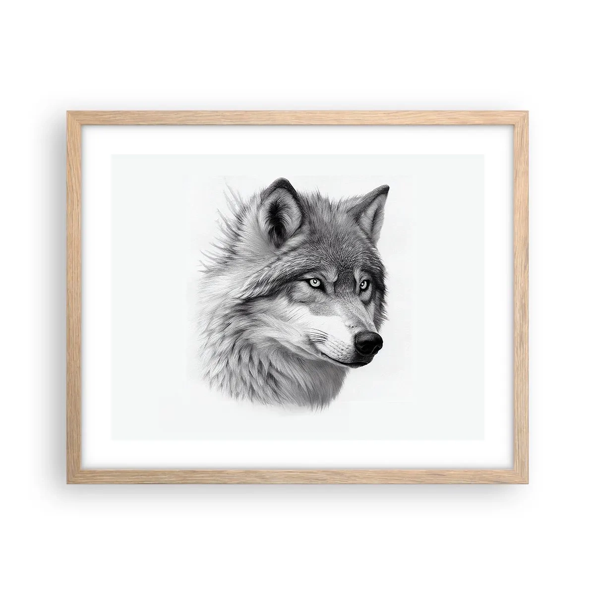 Plakát v rámu světlý dub - Alfa – bezpochybně - 50x40 cm