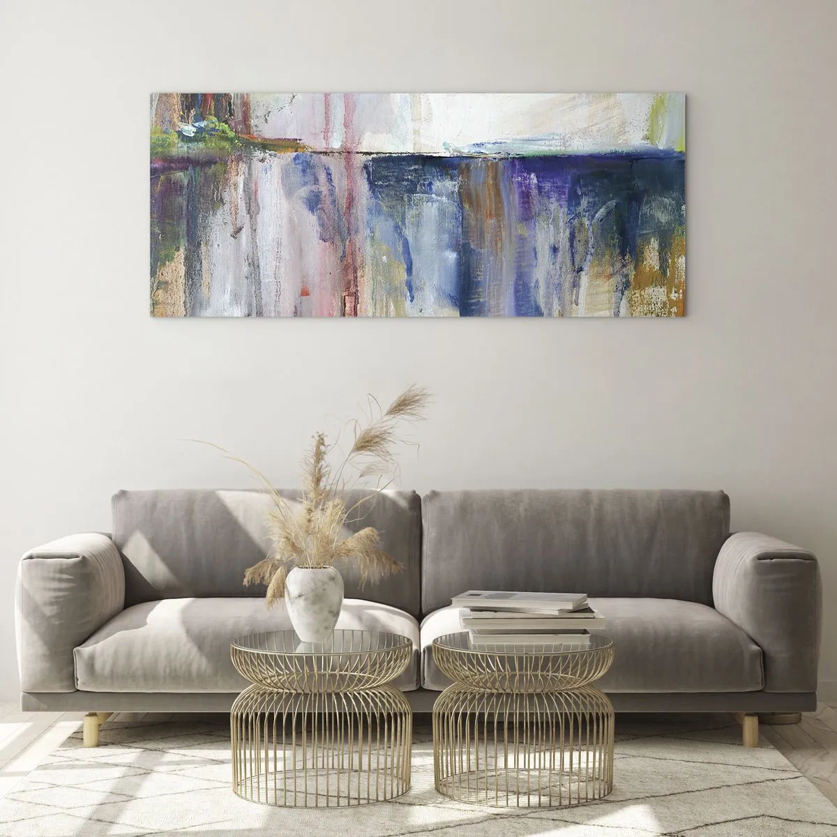 Obraz na skle - Barevné dojmy a asociace - 120x50 cm