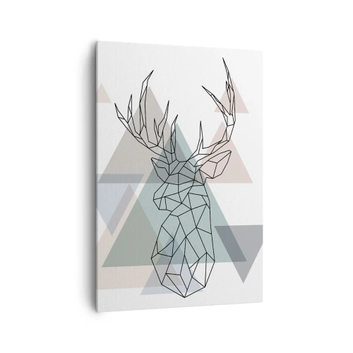 Obraz na plátně - V geometrickém lese - 70x100 cm