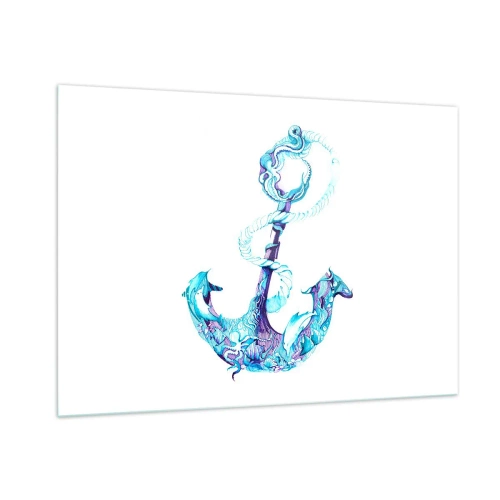 Obraz na skle - Důvěrnice tajemství moře - 100x70 cm