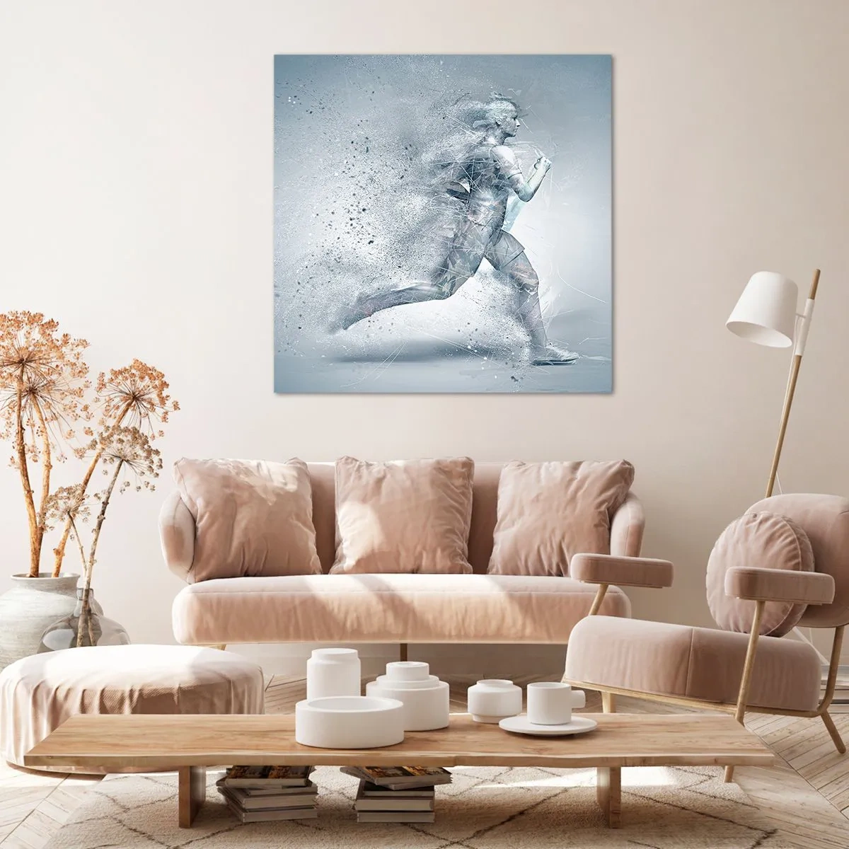 Obraz na plátně - Energie krystalicky čistá - 60x60 cm