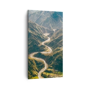 Obraz na plátně - Přímo ze srdce hor - 45x80 cm