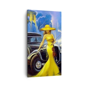 Obraz na plátně - Nokturno pro housle a lásku - 45x80 cm