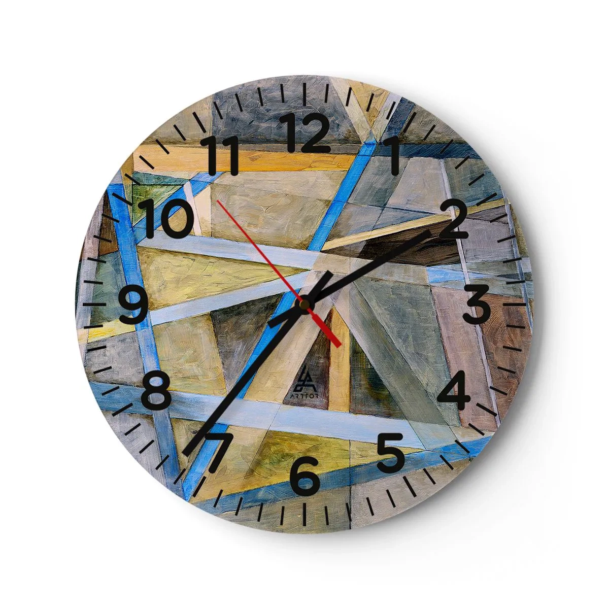 Nástěnné hodiny - Přímo nebo diagonálně? - 30x30 cm