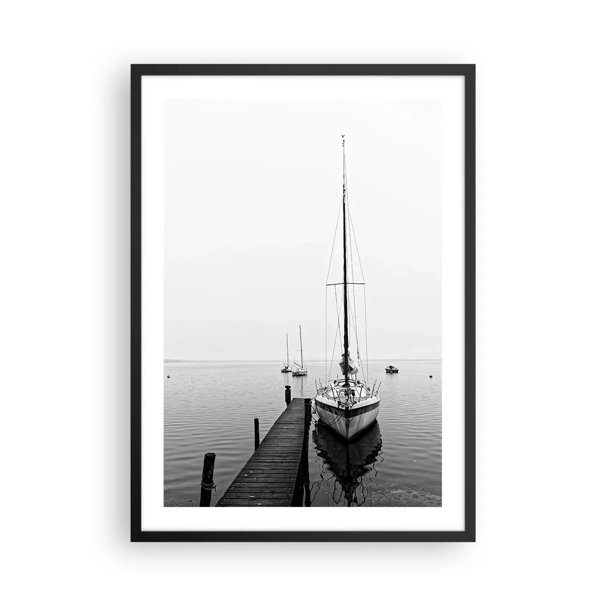 Plakát v černém rámu - Připraveni k použití - 50x70cm - Připraven na cestu - Moderní nástěnná dekorace do obývacího pokoje a ložnice ARTTOR