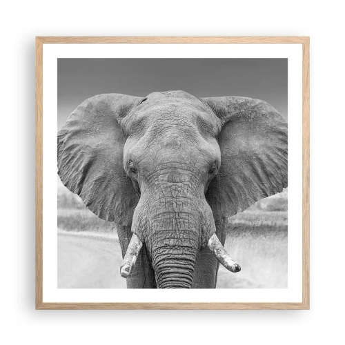 Plakát v rámu světlý dub - Vítejte v mém světě - 60x60 cm