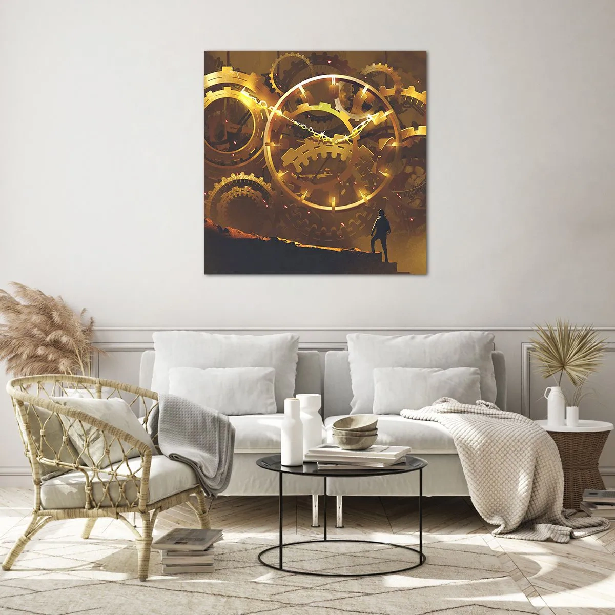 Obraz na skle - U zdroje času - 60x60 cm