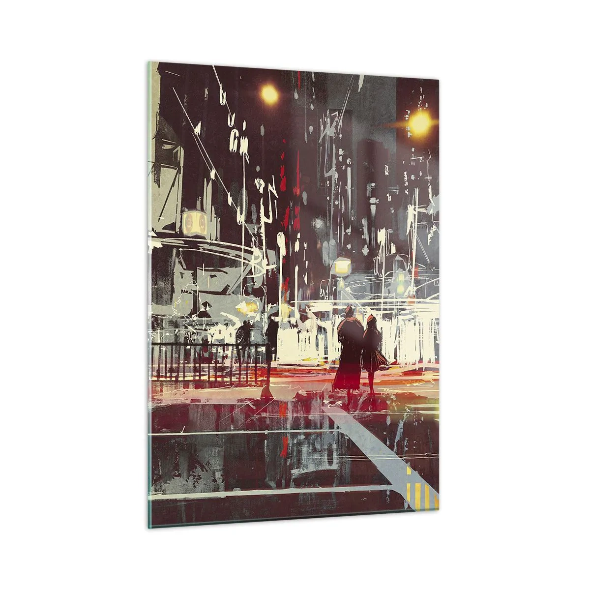 Obraz na skle - Velkoměstská doprava - 50x70 cm