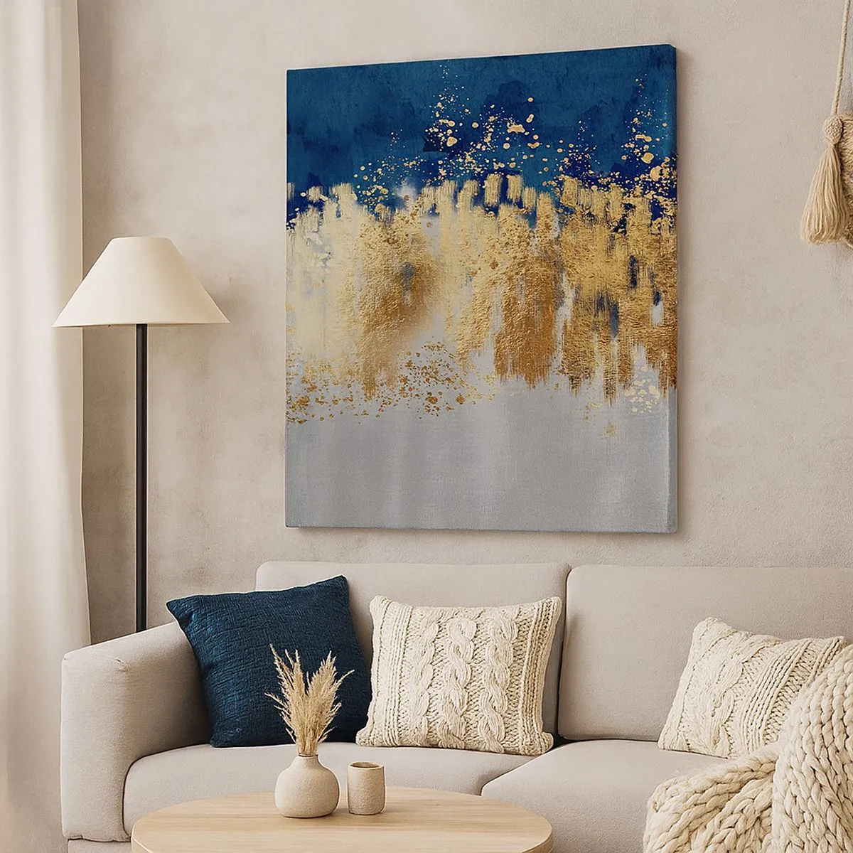 Obraz na plátně - Moderní kompozice s jiskrou - 30x30 cm