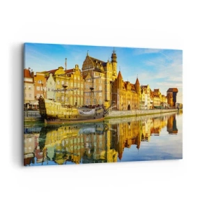 Obraz na plátně - Zrcadlový odraz minulosti - 120x80 cm