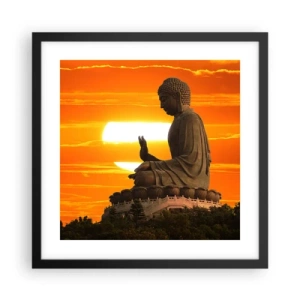 Plakát v černém rámu - Bez strachu ze světa - 40x40 cm