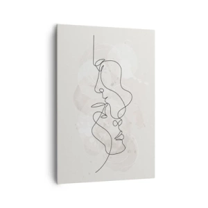 Obraz na plátně - Zamotaní v objetí - 70x100 cm