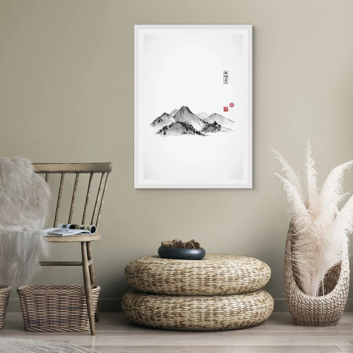 Plakát v bílém rámu - Za hranicí vzdálenosti - 50x70 cm