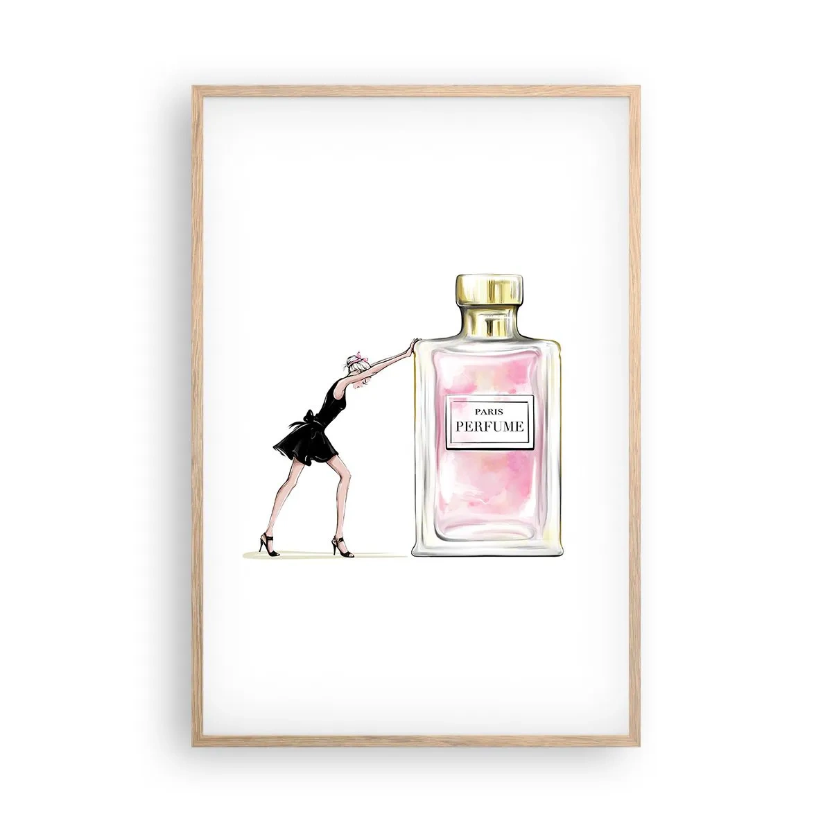 Plakát v rámu světlý dub - Podstata ženskosti - 61x91 cm