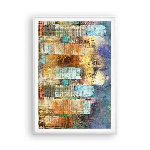 Plakát v bílém rámu - Prosluněná metropole - 70x100 cm