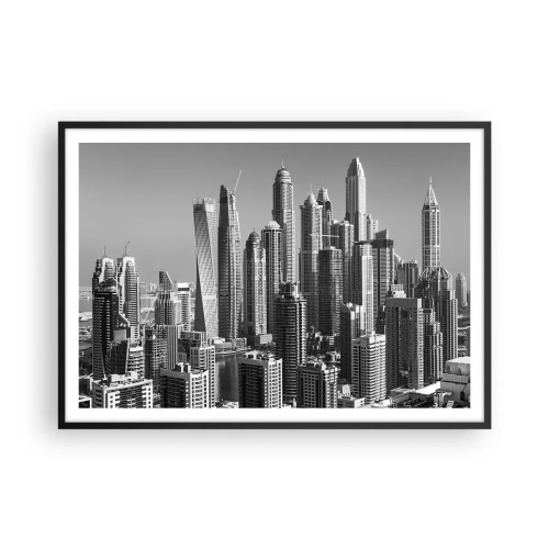 Plakát v černém rámu - Město nad pouští - 100x70 cm