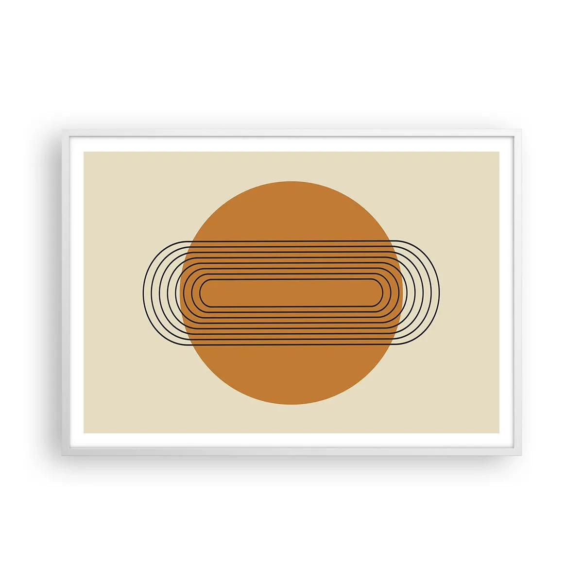 Plakát v bílém rámu - Dokonalý plán - 100x70 cm