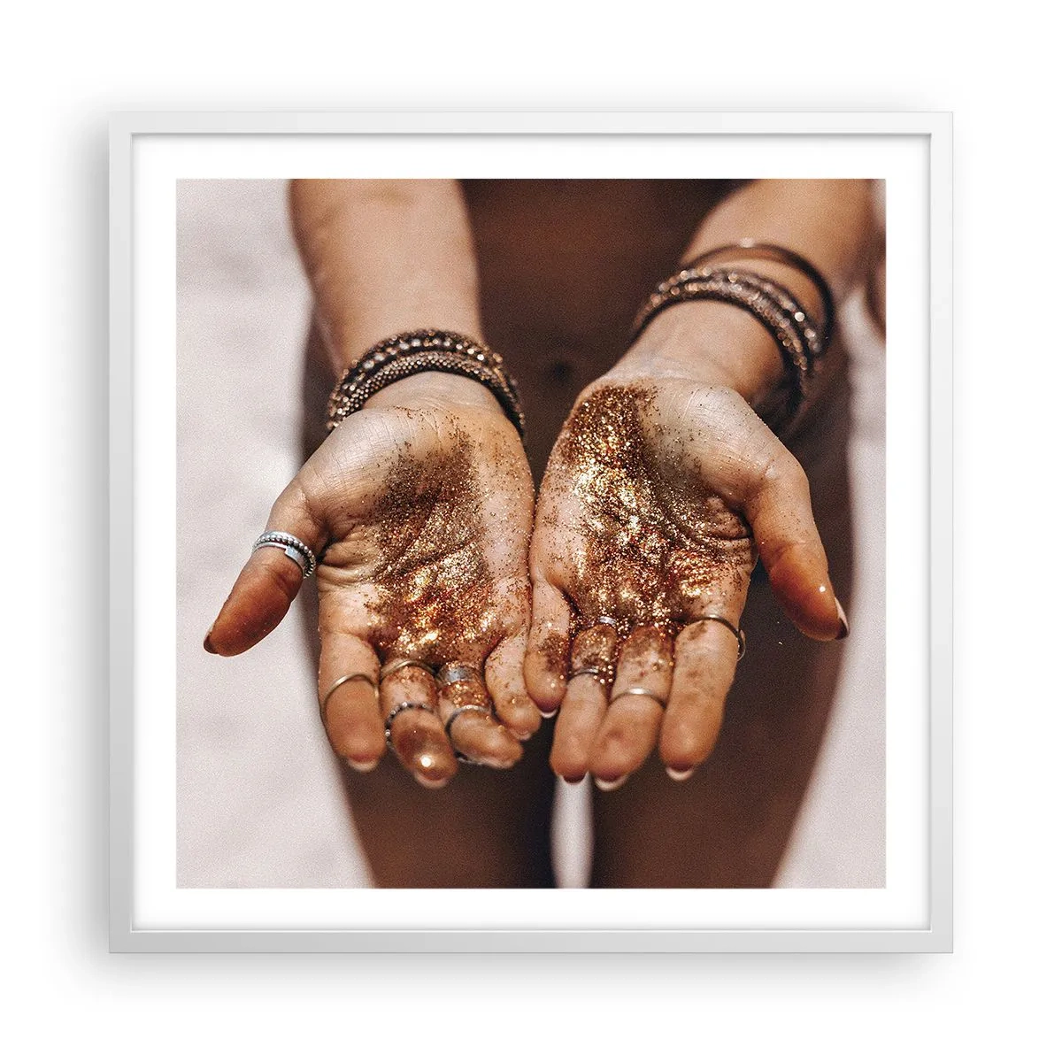 Plakát v bílém rámu - Dárek pro tebe - 60x60 cm