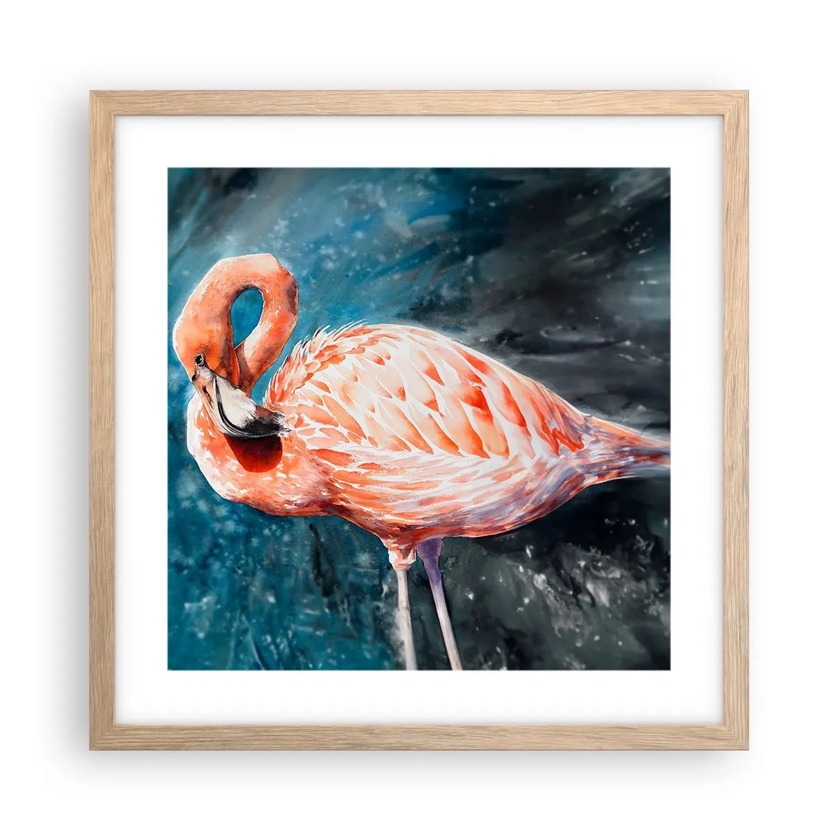 Plakát v rámu světlý dub - Dekorativní od přírody - 40x40 cm