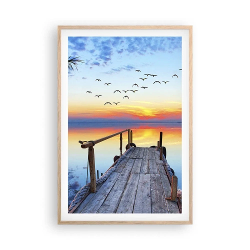 Plakát v rámu světlý dub - Je čas vrátit se… - 61x91 cm