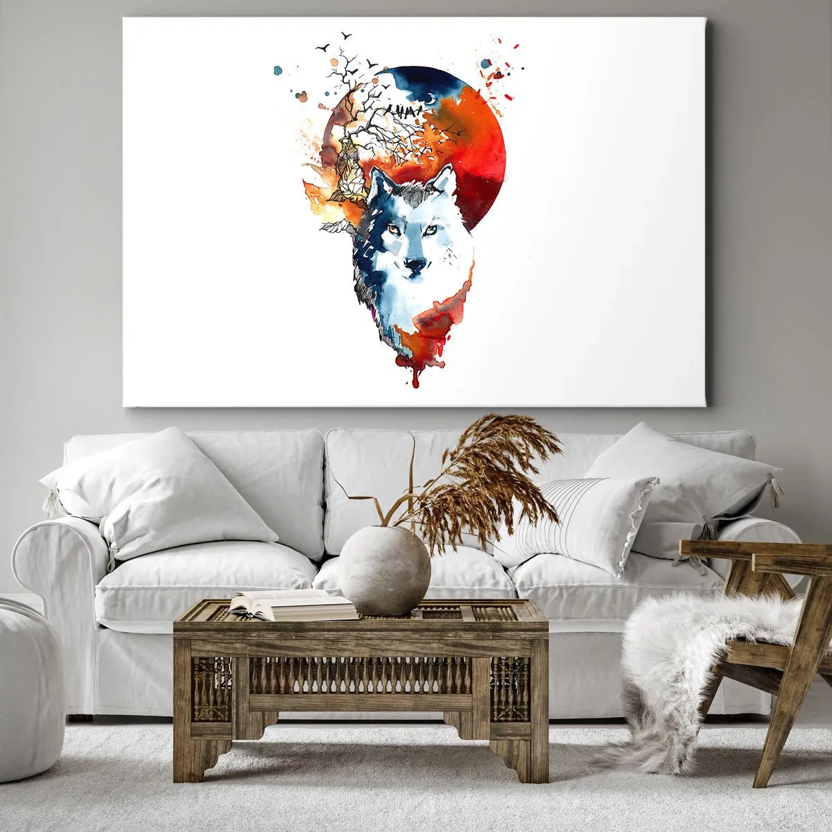 Obraz na plátně - Nosem na skle - 100x70 cm