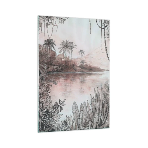 Obraz na skle - Deník cestovatele z 19. století - 70x100 cm