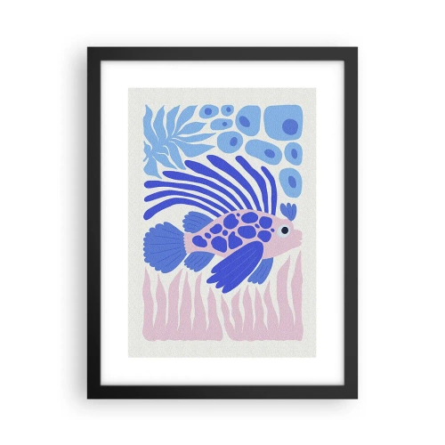 Plakát v černém rámu - Ve svém živlu - 30x40 cm