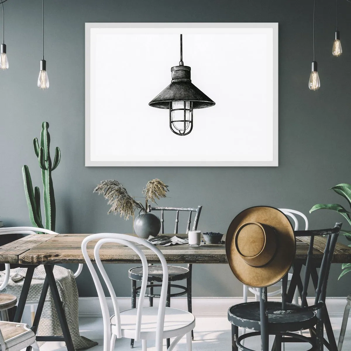 Plakát v bílém rámu - Jako před lety… - 100x70 cm