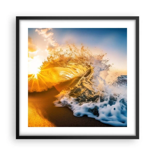 Plakát v černém rámu - Hra v písku - 50x50 cm