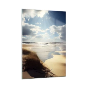 Obraz na skle - Pláž, divoká pláž - 50x70 cm