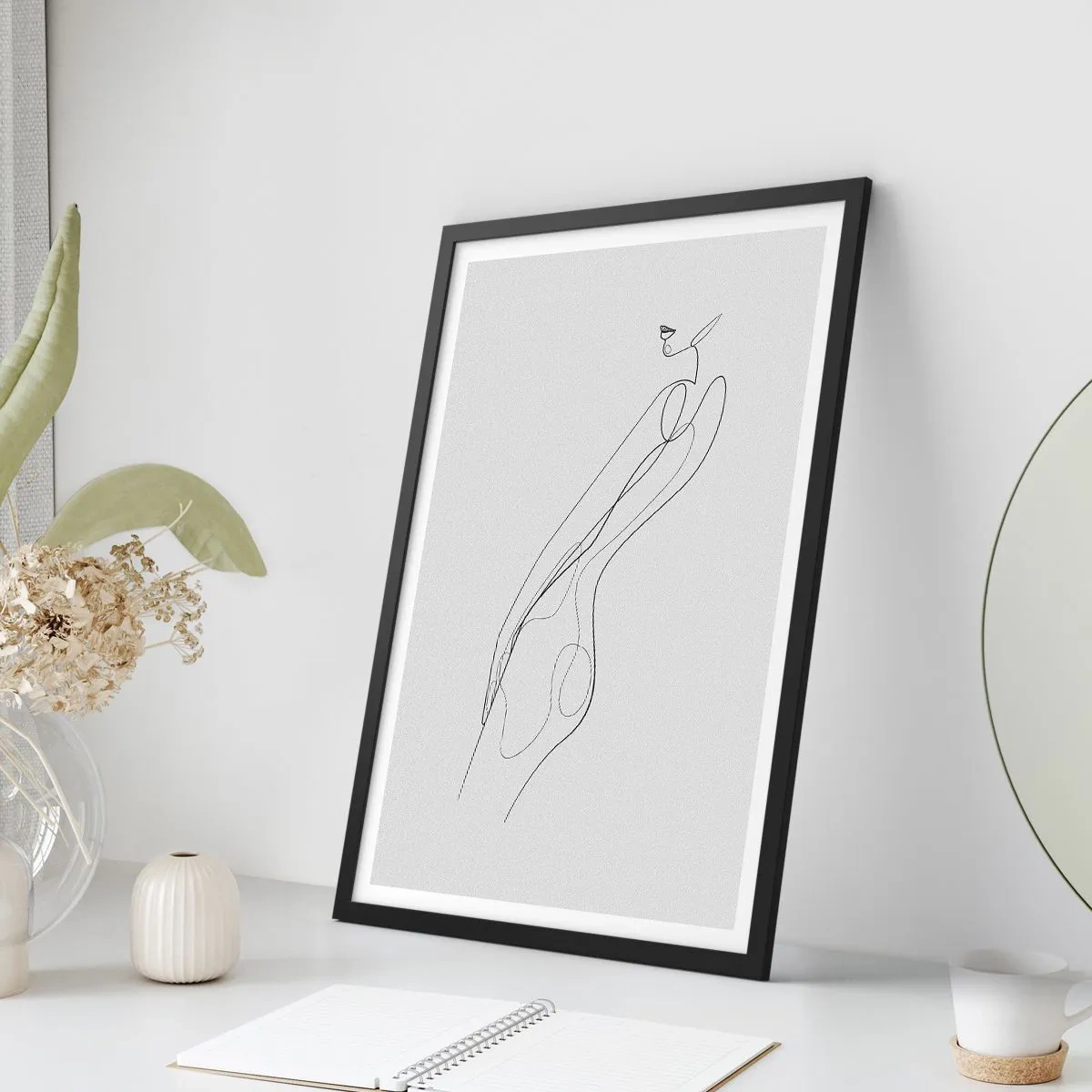 Plakát v černém rámu - Pouze slib - 70x100 cm