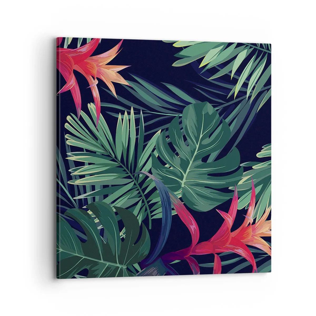 Obraz na plátně - Vzplanout v zeleném - 70x70 cm