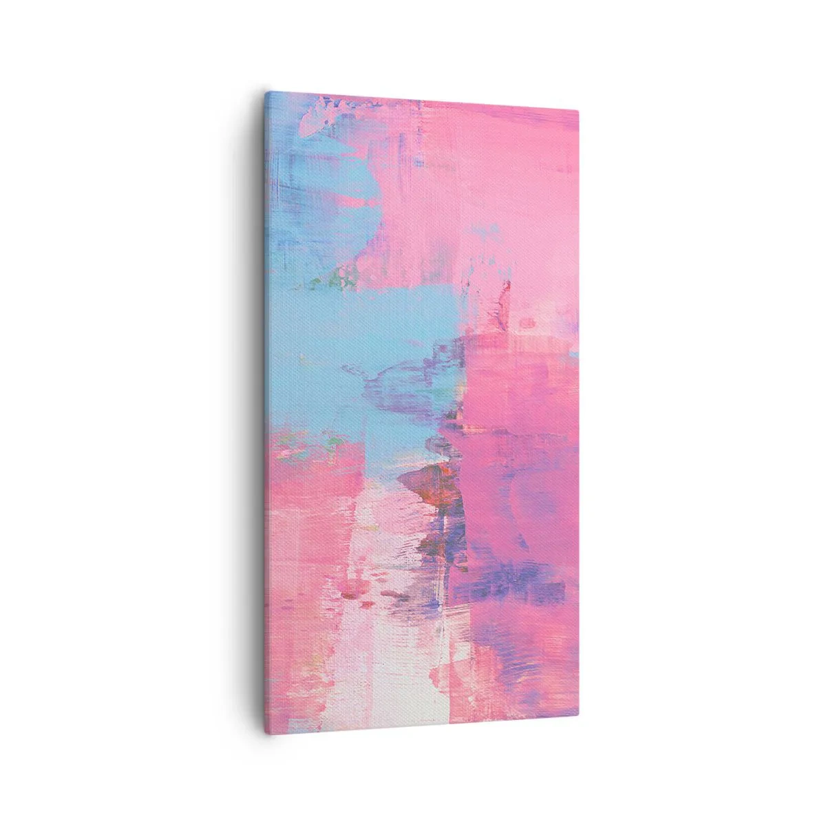 Obraz na plátně - Růžová, modrá a špetka světla - 55x100 cm