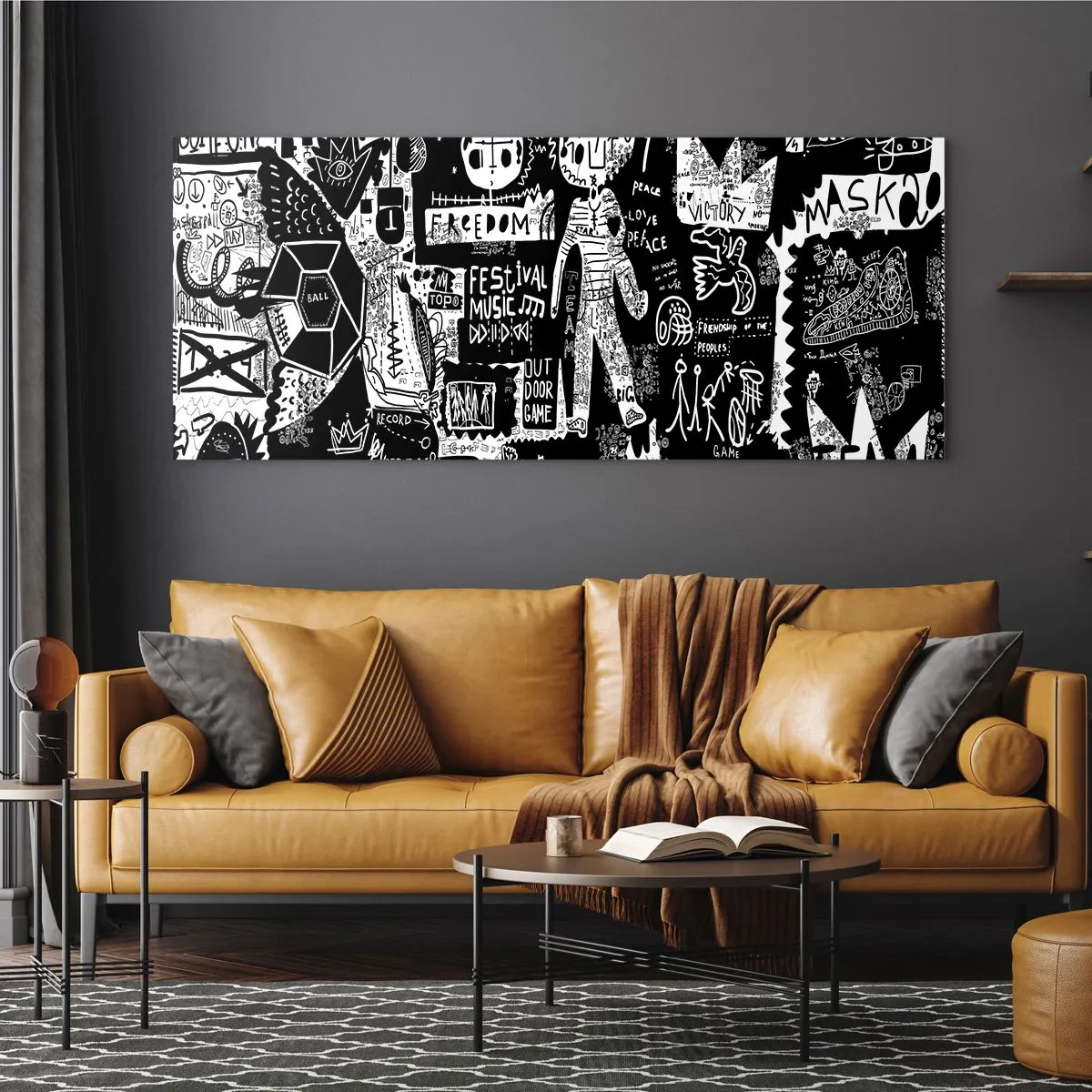 Obraz na skle - Práva a radosti duševního mládí - 160x50 cm