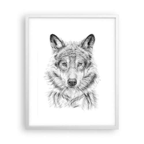 Plakát v bílém rámu - Rozený vůdce - 40x50 cm