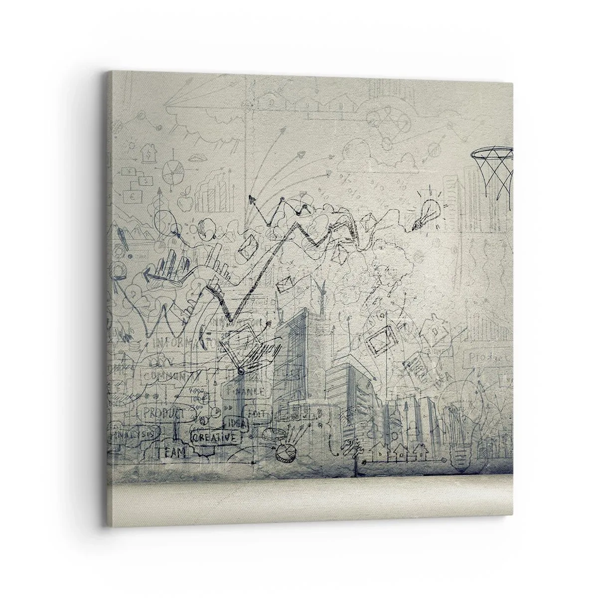 Obraz na plátně - Můj skvělý městský život - 70x70 cm