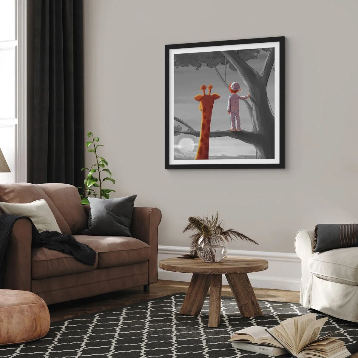 Plakát v černém rámu - Fakt se to děje - 60x60 cm