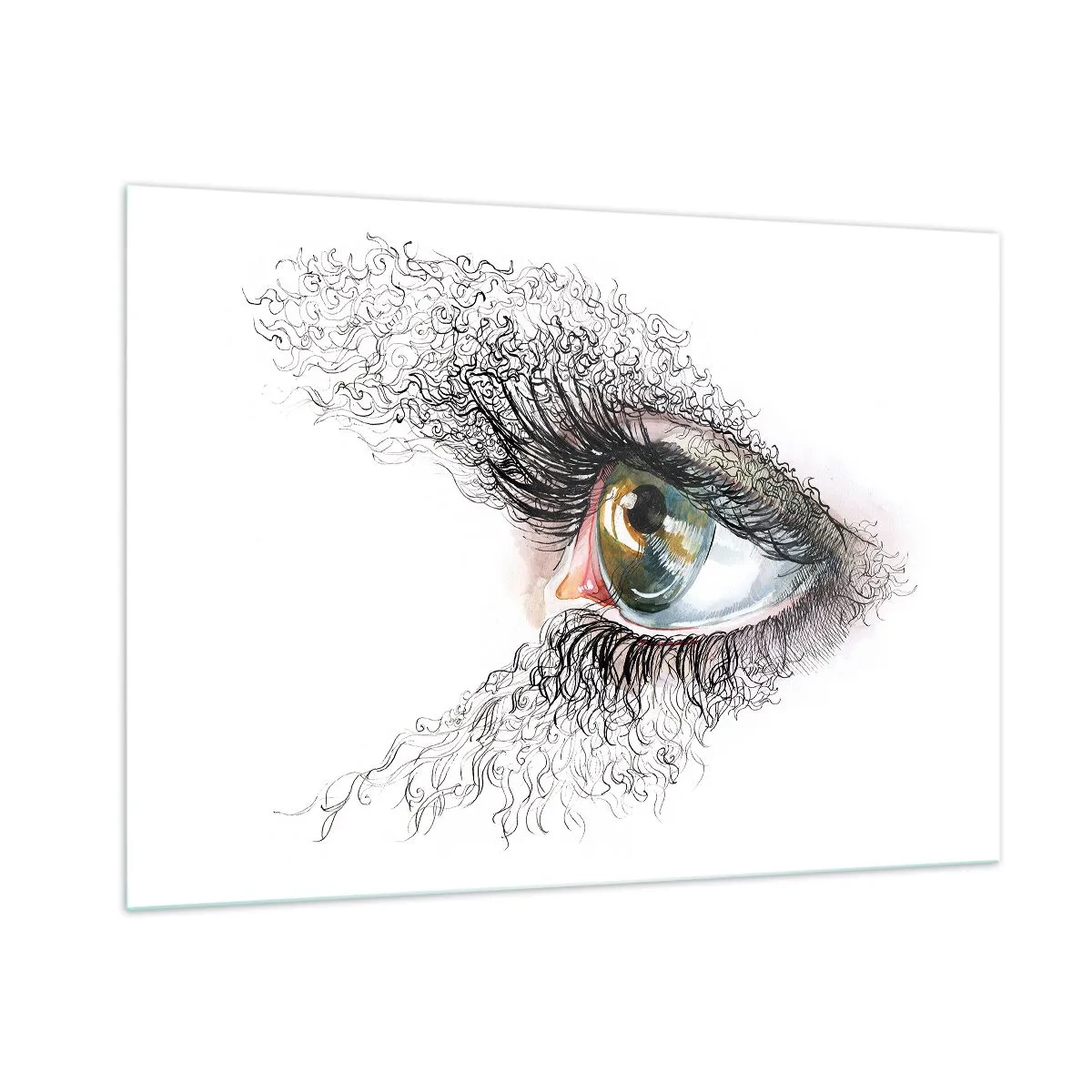 Obraz na skle - Podívej se přímo do duše - 100x70 cm